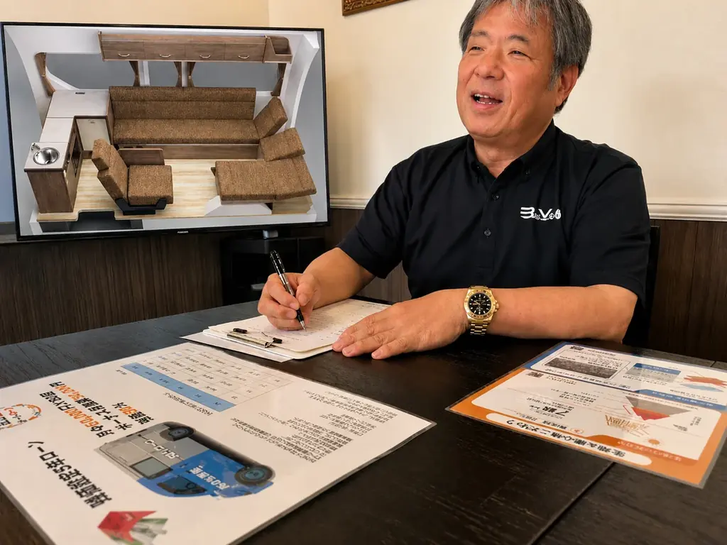 270通りの選択ができるキャンピングカー「レクビィ プラス LIV’N（リビン）ワイド」を東京キャンピングカーショーに出展。 画像 8