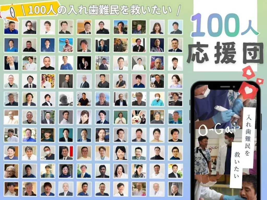 開始10日で支援者100人・支援総額200万円突破。『100人の入れ歯難民を救う』プロジェクトに全国から共感の輪が広がる 画像 4