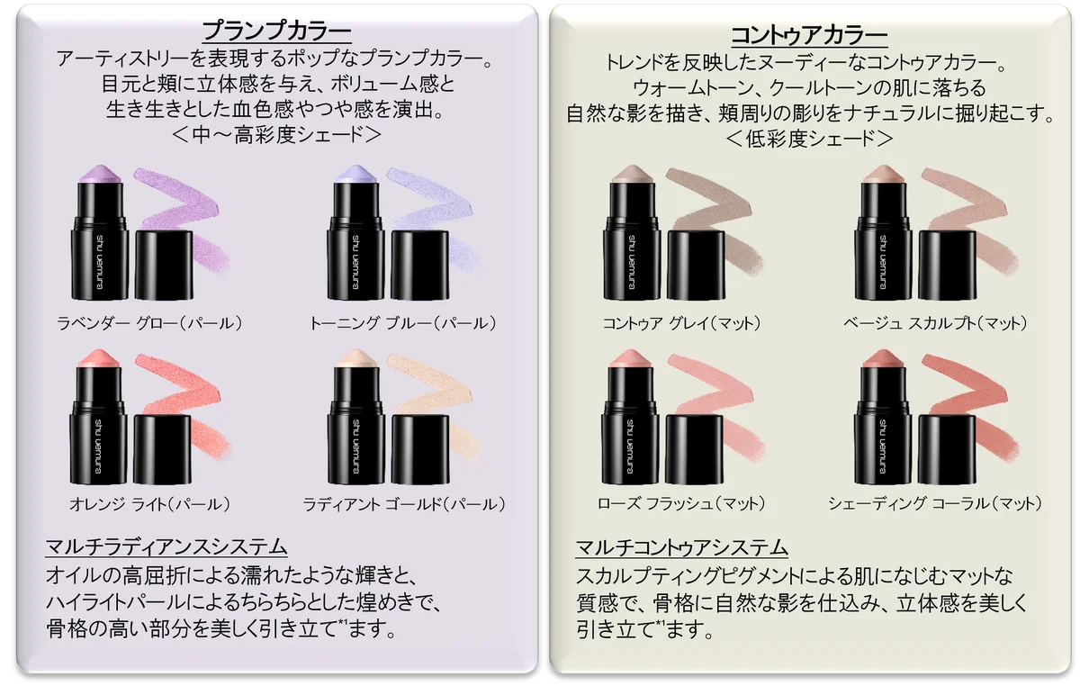 シュウ ウエムラの瞬間整う、骨格美への新提案。骨格クレヨン*と名品アイブローペンシルで呼び起こす、洗練されたあなた本来の美しさ。「スカルプト クレヨン」 「ハード フォーミュラ ハード 10」が発売！ 画像 5