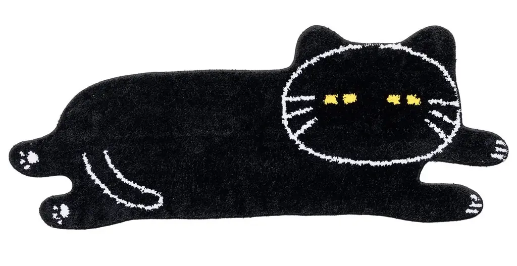 【ニトリ デコホーム】ネコが寝そべるようなかわいさ。120cmの「デコネコ」ロングマットが2000円未満で新登場 画像 3