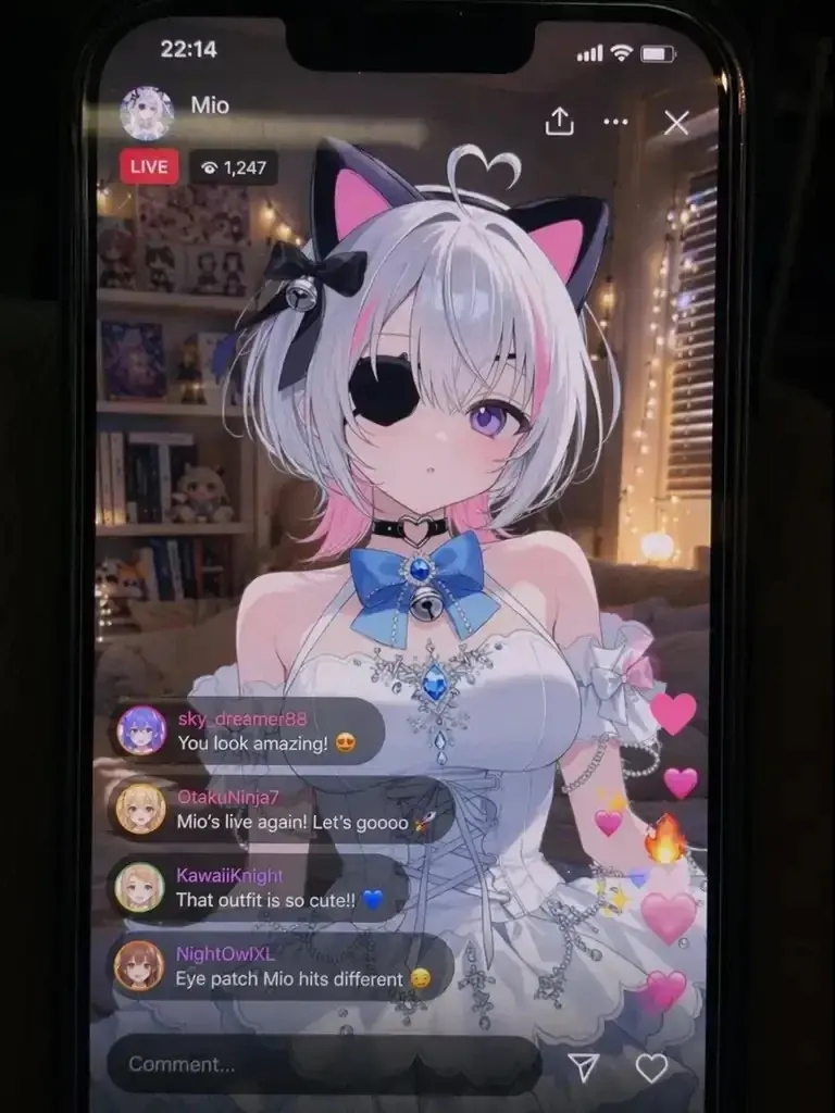 AI創作プラットフォーム「PixAI」、キャラクターをバーチャル配信シーンに登場させる生成ツールを公開 画像 2