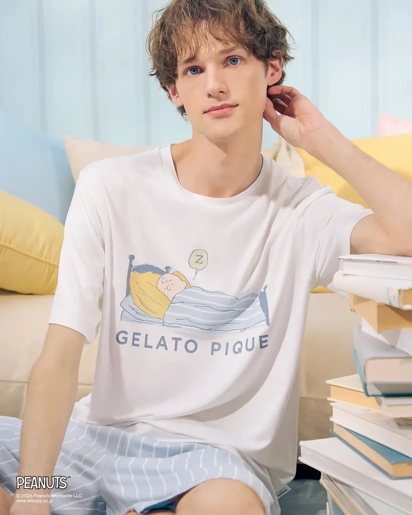 【gelato pique (ジェラート ピケ)】スヌーピーたちのリラックス感あふれるアートと一緒に心地よくひんやり過ごせるPEANUTS meets GELATO PIQUEを発売！＜7月1日発売＞ 画像 6