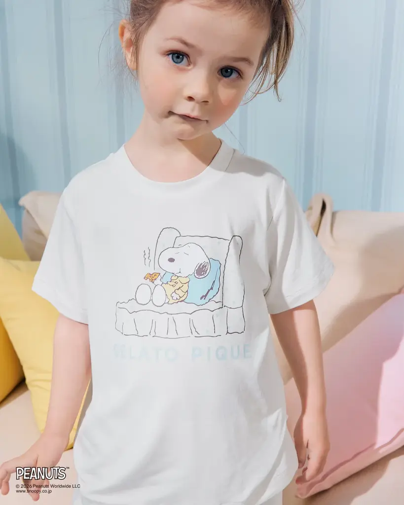 【gelato pique (ジェラート ピケ)】スヌーピーたちのリラックス感あふれるアートと一緒に心地よくひんやり過ごせるPEANUTS meets GELATO PIQUEを発売！＜7月1日発売＞ 画像 8