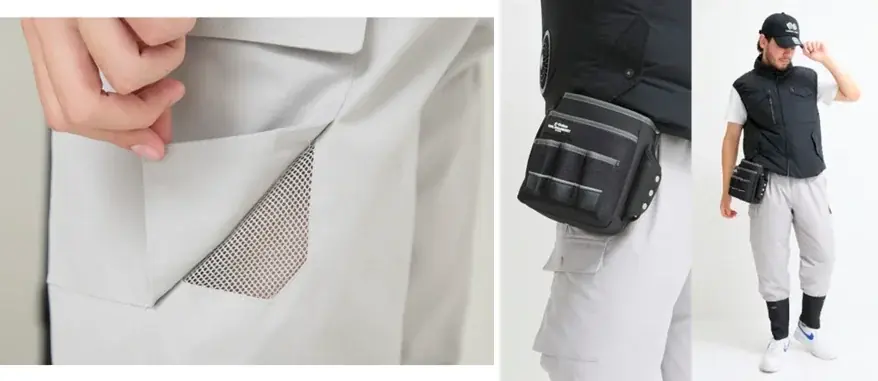 福井発、ファン付きウェアの風を脚まで届ける「AirLink Pants」、6月25日よりMakuakeで先行販売 画像 5
