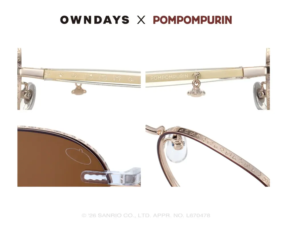 【OWNDAYS｜オンデーズ】ポムポムプリンのお友だち、チームプリンも登場！ポムっとやさしいひとときを過ごす、コラボアイウェア第2弾が7月2日発売 画像 10