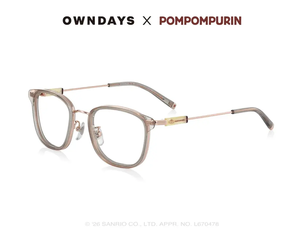【OWNDAYS｜オンデーズ】ポムポムプリンのお友だち、チームプリンも登場！ポムっとやさしいひとときを過ごす、コラボアイウェア第2弾が7月2日発売 画像 12
