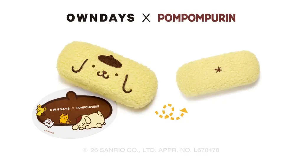 【OWNDAYS｜オンデーズ】ポムポムプリンのお友だち、チームプリンも登場！ポムっとやさしいひとときを過ごす、コラボアイウェア第2弾が7月2日発売 画像 17
