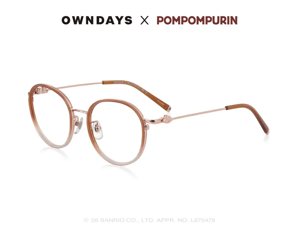 【OWNDAYS｜オンデーズ】ポムポムプリンのお友だち、チームプリンも登場！ポムっとやさしいひとときを過ごす、コラボアイウェア第2弾が7月2日発売 画像 6