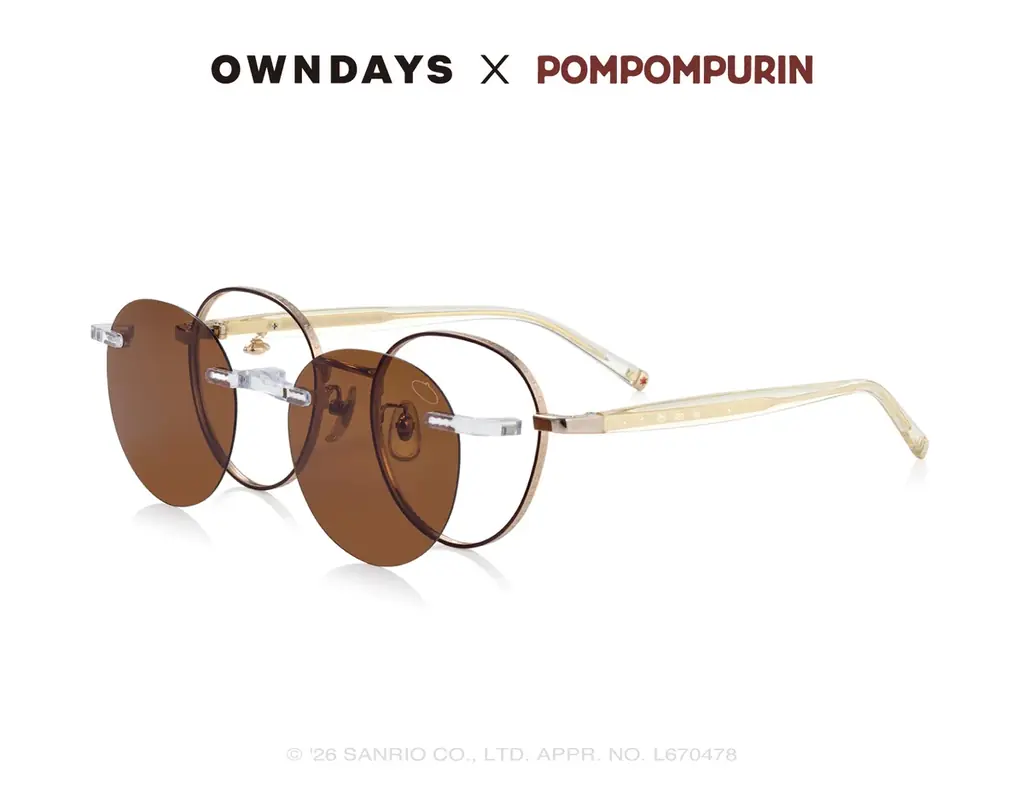 【OWNDAYS｜オンデーズ】ポムポムプリンのお友だち、チームプリンも登場！ポムっとやさしいひとときを過ごす、コラボアイウェア第2弾が7月2日発売 画像 8