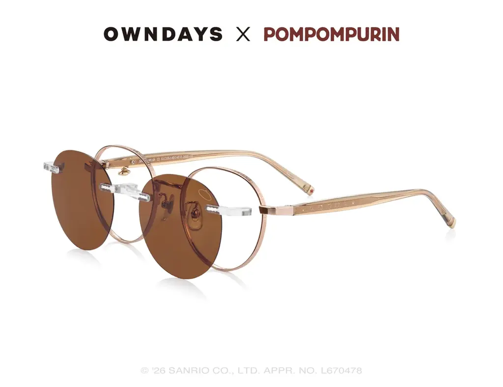 【OWNDAYS｜オンデーズ】ポムポムプリンのお友だち、チームプリンも登場！ポムっとやさしいひとときを過ごす、コラボアイウェア第2弾が7月2日発売 画像 9