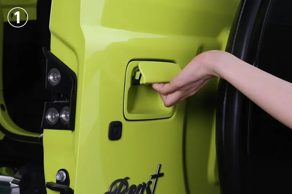 ジムニーの荷物の出し入れをもっと便利に。ジムニー専用電動リアゲートを発表 画像 5
