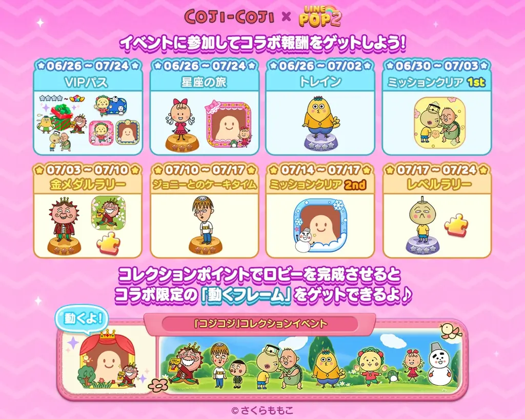 【LINE GAME】「LINE POP2」、『コジコジ』とのコラボイベントを開催 画像 2