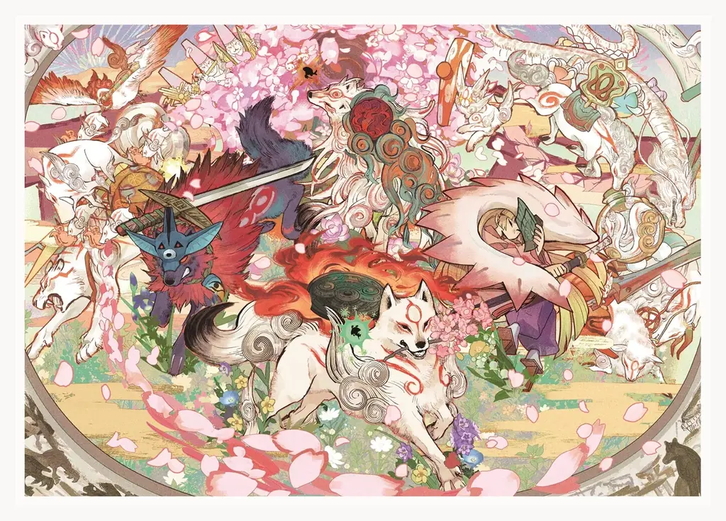 イラストレーター「とびはち」氏の精緻なる筆が描く、「大神」の世界をご覧あれ。豪華な描き下ろしイラストを使用したグッズをお見逃しなく！ 画像 3