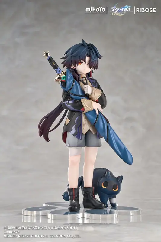 大人気ゲーム『崩壊：スターレイル』より、ちびねこシリーズフィギュア第六弾「刃」が登場。あみあみ含む一部流通限定でご案内中。 画像 3