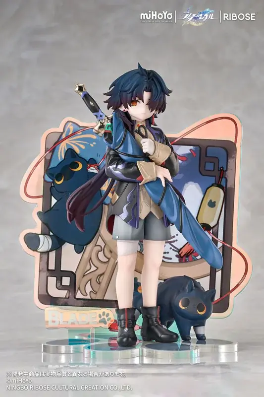 大人気ゲーム『崩壊：スターレイル』より、ちびねこシリーズフィギュア第六弾「刃」が登場。あみあみ含む一部流通限定でご案内中。 画像 5