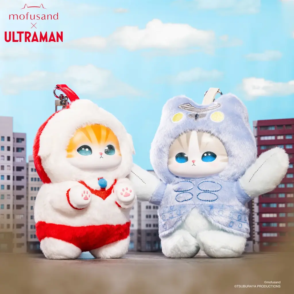 話題を集めたコラボ「mofusand×ウルトラマン」待望の通常仕様版が登場！アクセサリーぬいぐるみ「Kiramekko」から全3種で発売決定 画像 3
