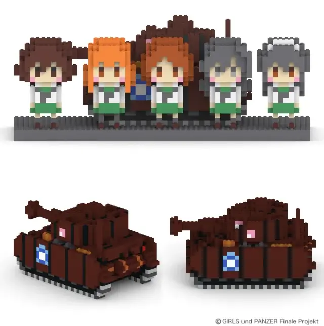 『ガールズ＆パンツァー 最終章』とミタクルブロックの中長期コラボが始動！第一弾は大洗女子学園・聖グロリアーナ女学院をブロックフィギュア化！7月17日から3日間、池袋でポップアップを開催 画像 3