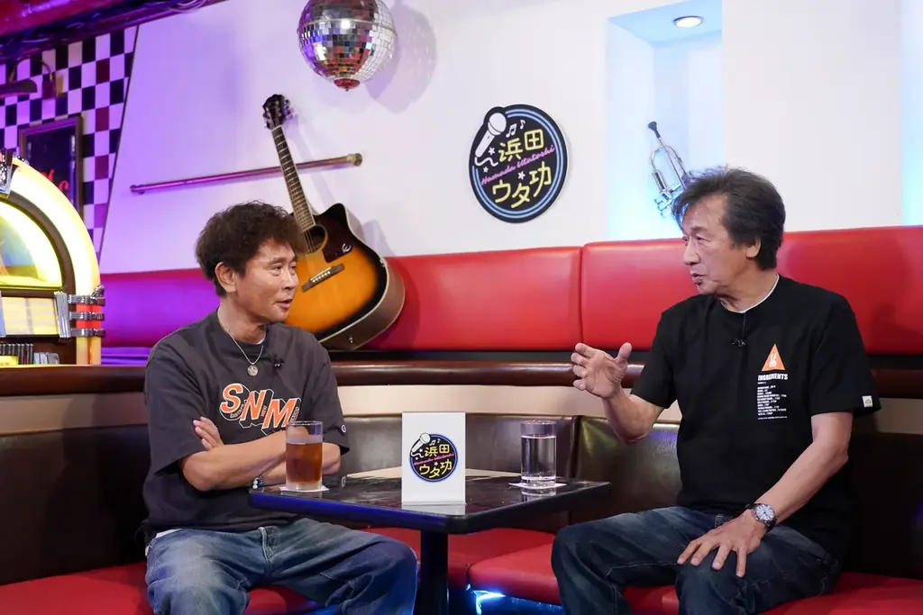 ダウンタウン・浜田雅功のカラオケ番組！『浜田ウタ功』#2が「DOWNTOWN+」にて2026年7月22日（水）より配信開始ゲスト・前川清も絶賛！『逢わずに愛して』と『昔があるから』でデュエット披露！ 画像 3