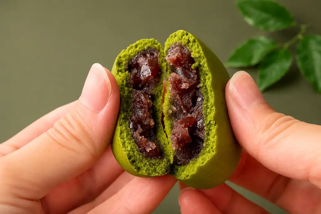 【創業76年目にして“初”】ついに粒あん饅頭が誕生！極上の西尾抹茶で仕立てた「抹茶みるくまんじゅう」6/28新発売！ 画像 5