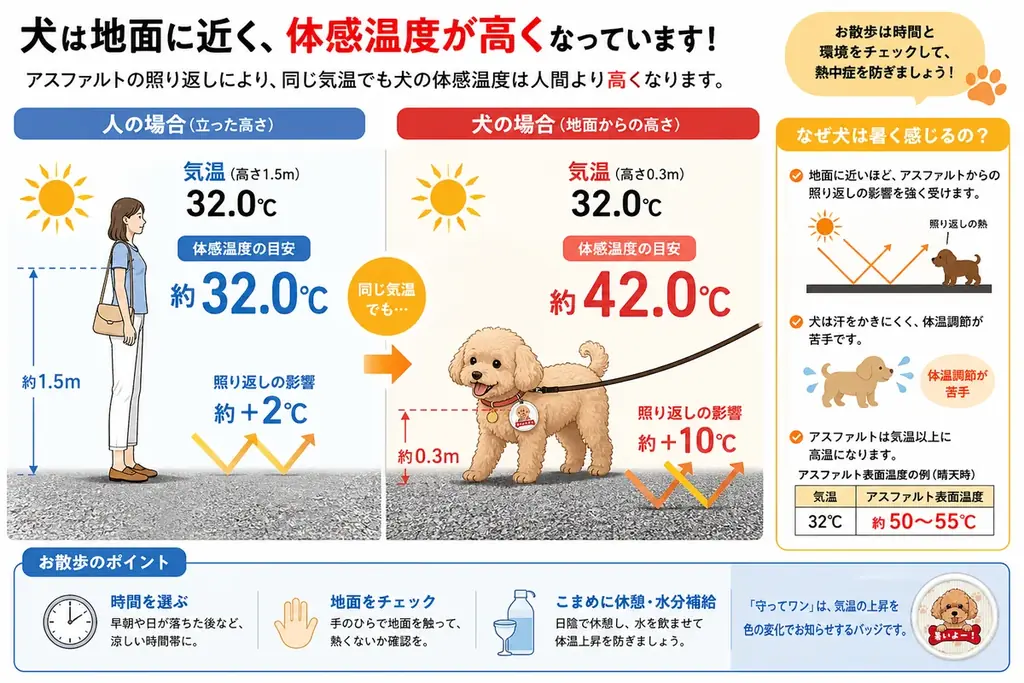 酷暑・猛暑で増える犬の熱中症。製造現場を中心に累計6万枚販売の熱中症対策シールを犬にも 画像 1