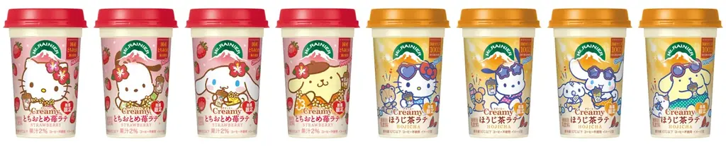 今年もサンリオの人気キャラクターが登場！「マウントレーニア」の「Creamy」シリーズに「サンリオ」の人気キャラクターが登場　7月上旬より全国にて数量限定発売 画像 1