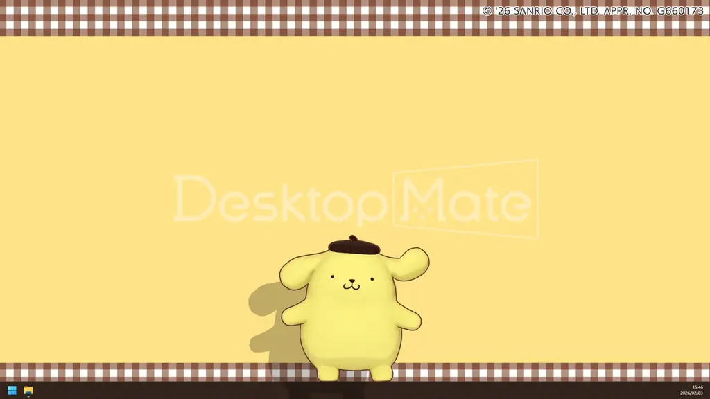 Desktop Mate ポムポムプリン DLC、2026年サンリオキャラクター大賞の1位獲得を記念して期間限定20%オフセール開催 画像 3