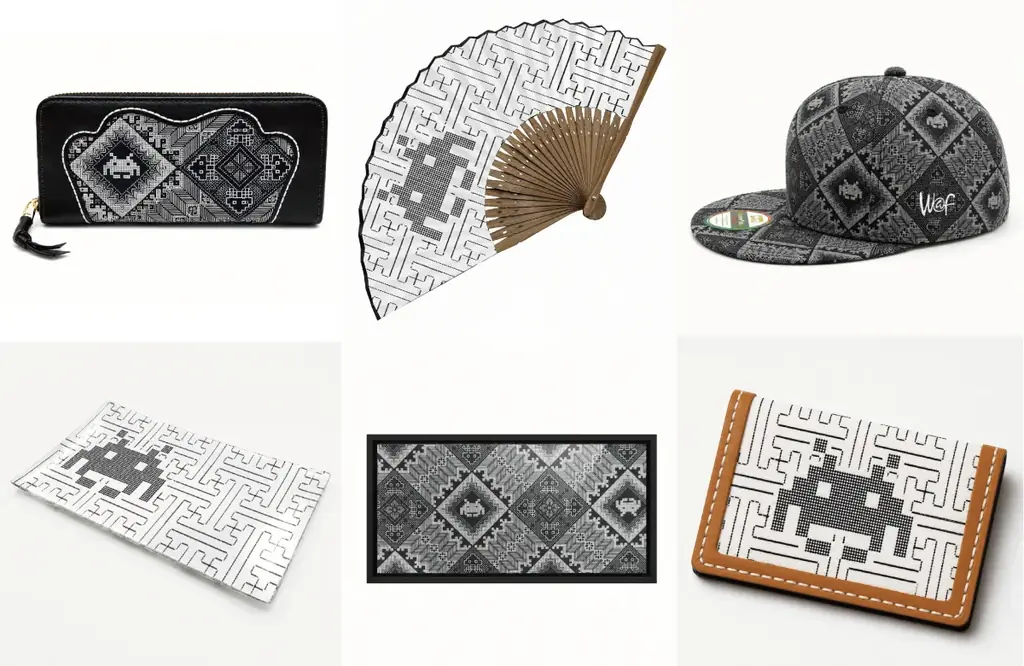 大島紬×スペースインベーダー、和モダン小物が登場