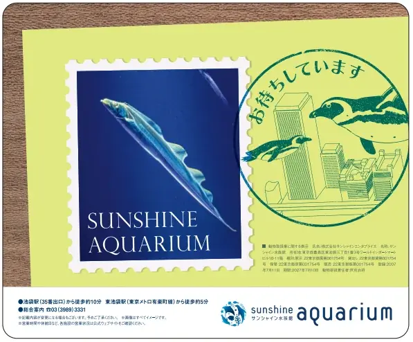 猛暑につき、水族館から“涼”をお届け。サンシャイン水族館の生き物たちがJR埼京線車両内をジャック！6月29日(月)より一足先に「暑中お見舞い申し上げます」 画像 5