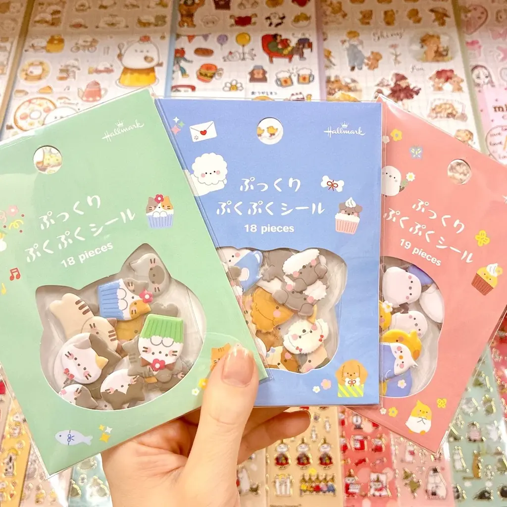 シール新商品4種が日本ホールマークから発売！ ぷくぷく＆ふわふわやライフログ用など、触って・貼って楽しめるラインナップ 画像 3