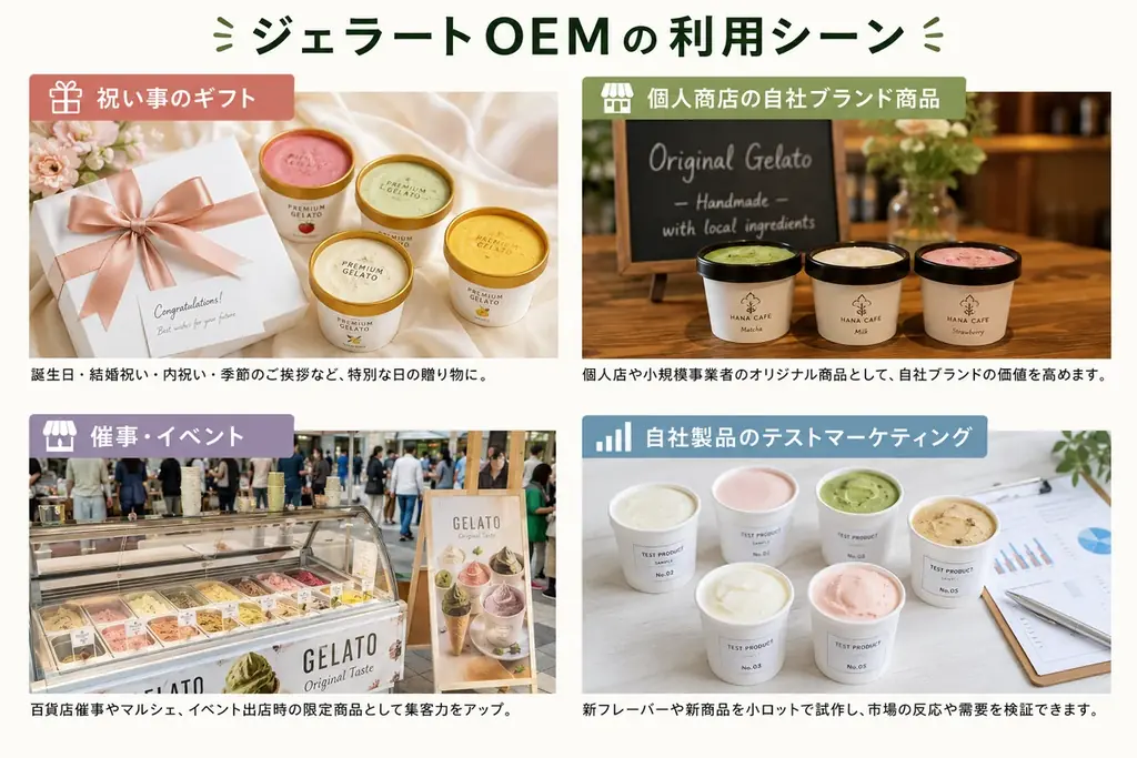 個人・小規模店舗でも“オリジナルジェラート”。少量を手軽にOEMサービス「O.HAYA」7月1日提供開始 画像 3