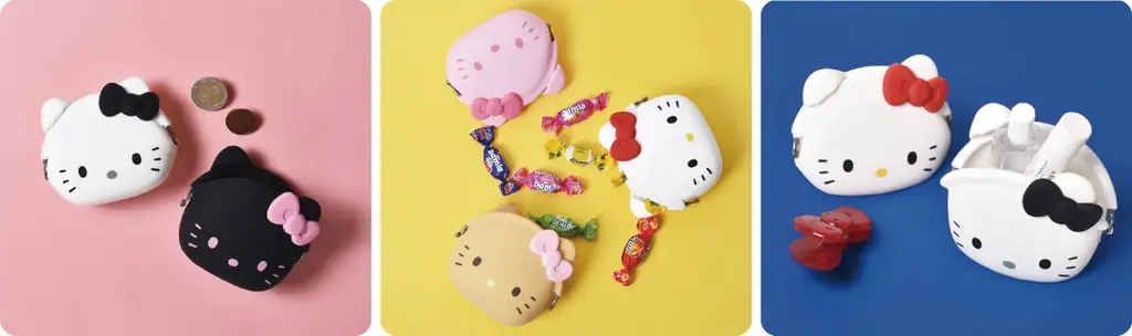 こんがり日焼けしたデザインのハローキティのシリコーンアイテムシリーズにちっちゃながまぐちとパスケースが新登場 画像 5