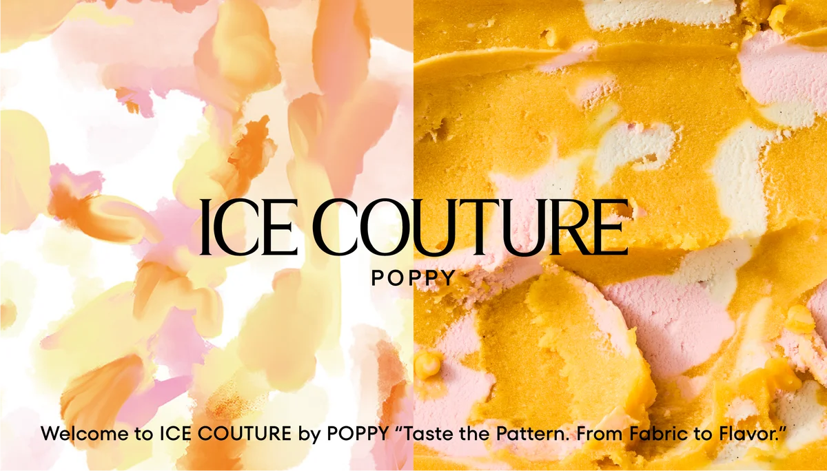 アパレルブランド「POPPY」のテキスタイルから生まれた期間限定アイスショップ『ICE COUTURE by POPPY』が本日原宿にオープン 画像 2