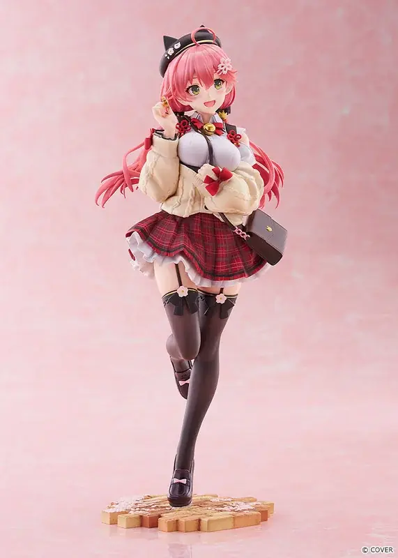 『ホロライブ』より、「さくらみこ」が私服姿のスタチューフィギュアで登場。あみあみにて予約受付中。 画像 10