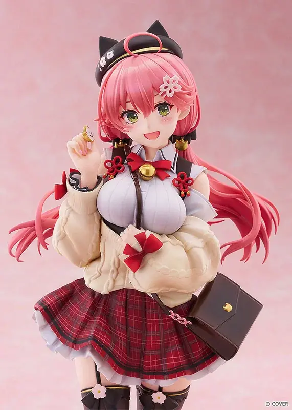 『ホロライブ』より、「さくらみこ」が私服姿のスタチューフィギュアで登場。あみあみにて予約受付中。 画像 12