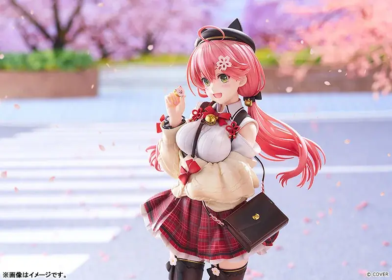 『ホロライブ』より、「さくらみこ」が私服姿のスタチューフィギュアで登場。あみあみにて予約受付中。 画像 5