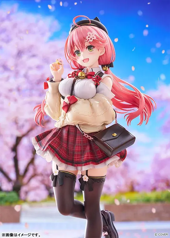 『ホロライブ』より、「さくらみこ」が私服姿のスタチューフィギュアで登場。あみあみにて予約受付中。 画像 6