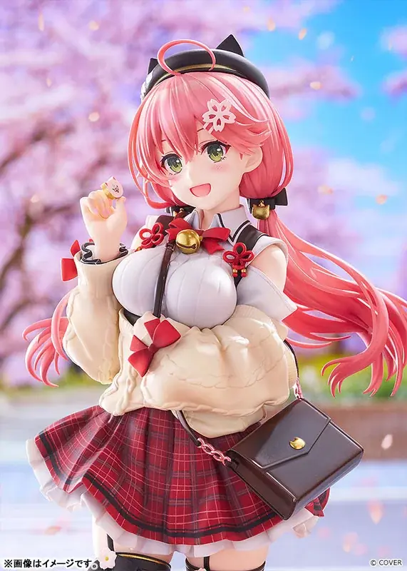 『ホロライブ』より、「さくらみこ」が私服姿のスタチューフィギュアで登場。あみあみにて予約受付中。 画像 7