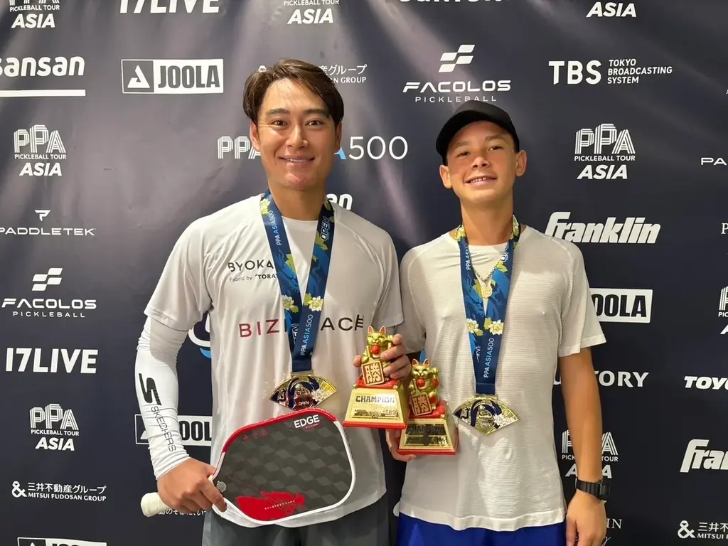 プロピックルボールプレーヤー 船水雄太選手がPPAツアー初の東京大会 男子ダブルスで優勝！ 画像 1