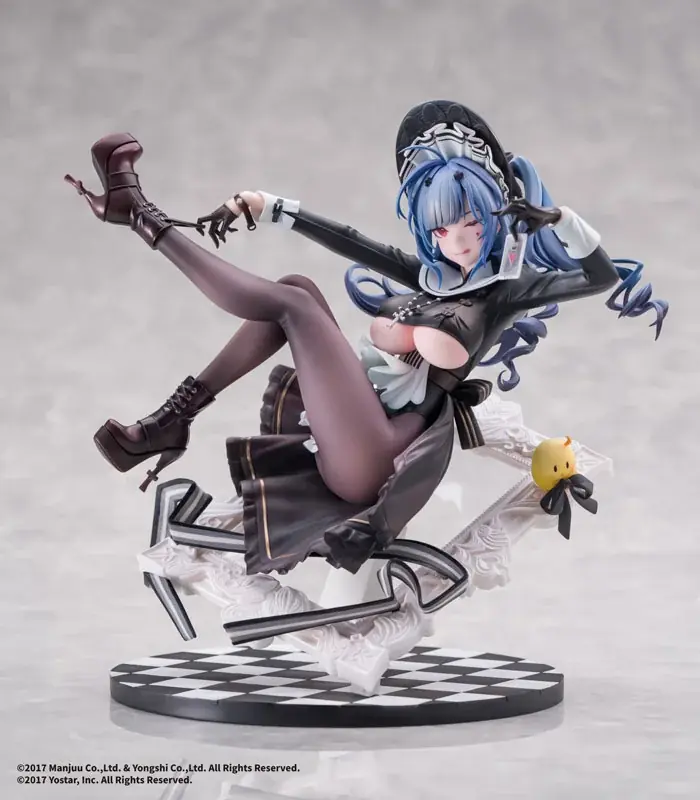 『アズールレーン』より、「マルコ・ポーロ」がメイド姿でフィギュアとなって登場。あみあみにて予約受付中。 画像 3