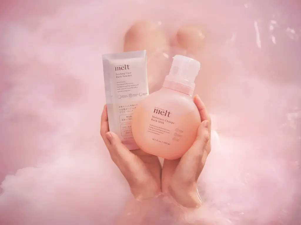 花王のヘアケアブランド「melt（メルト）」から、ブランド初の入浴料を発売！ とろける重炭酸ミルクバスで、休みながら全身美しく“休息美容入浴”を提案 画像 2