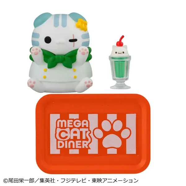 『ワンピース』より、ニャンピースニャーン！各キャラクターたちがDINERの店員になってラインナップ。あみあみにて予約受付中。 画像 4