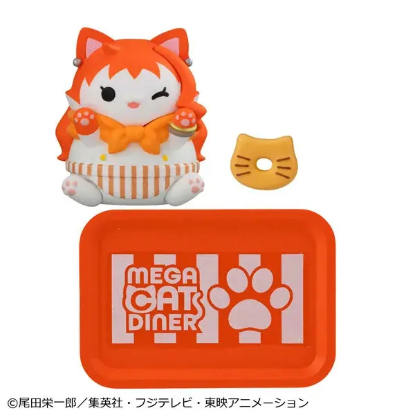 『ワンピース』より、ニャンピースニャーン！各キャラクターたちがDINERの店員になってラインナップ。あみあみにて予約受付中。 画像 6