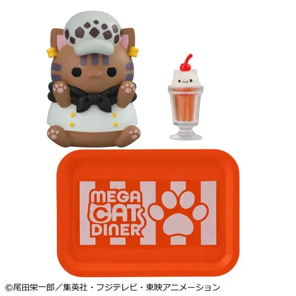 『ワンピース』より、ニャンピースニャーン！各キャラクターたちがDINERの店員になってラインナップ。あみあみにて予約受付中。 画像 8
