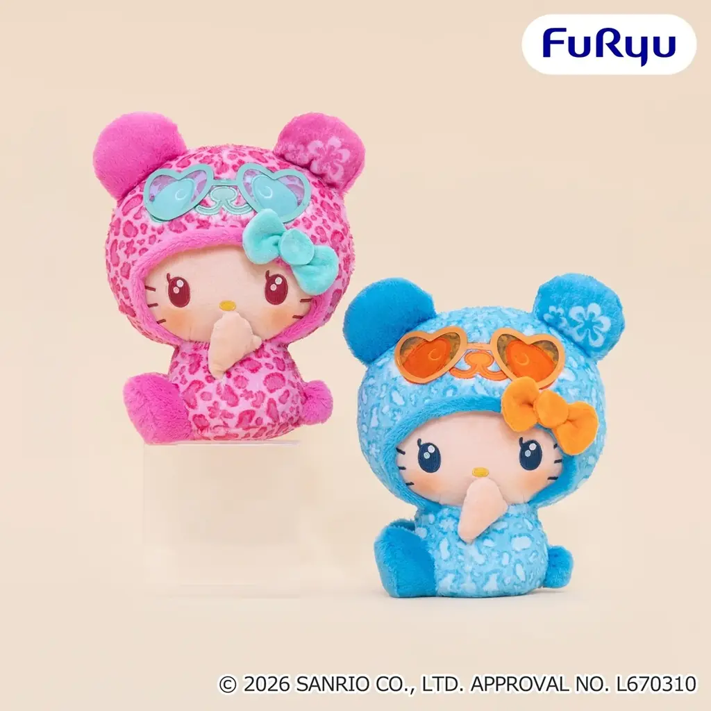 「サンリオキャラクターズ」がこんがり日焼けで“ギャルかわ”全開♡夏仕様ぬいぐるみ＆マスコットが7月上旬よりフリュープライズに登場！ 画像 4