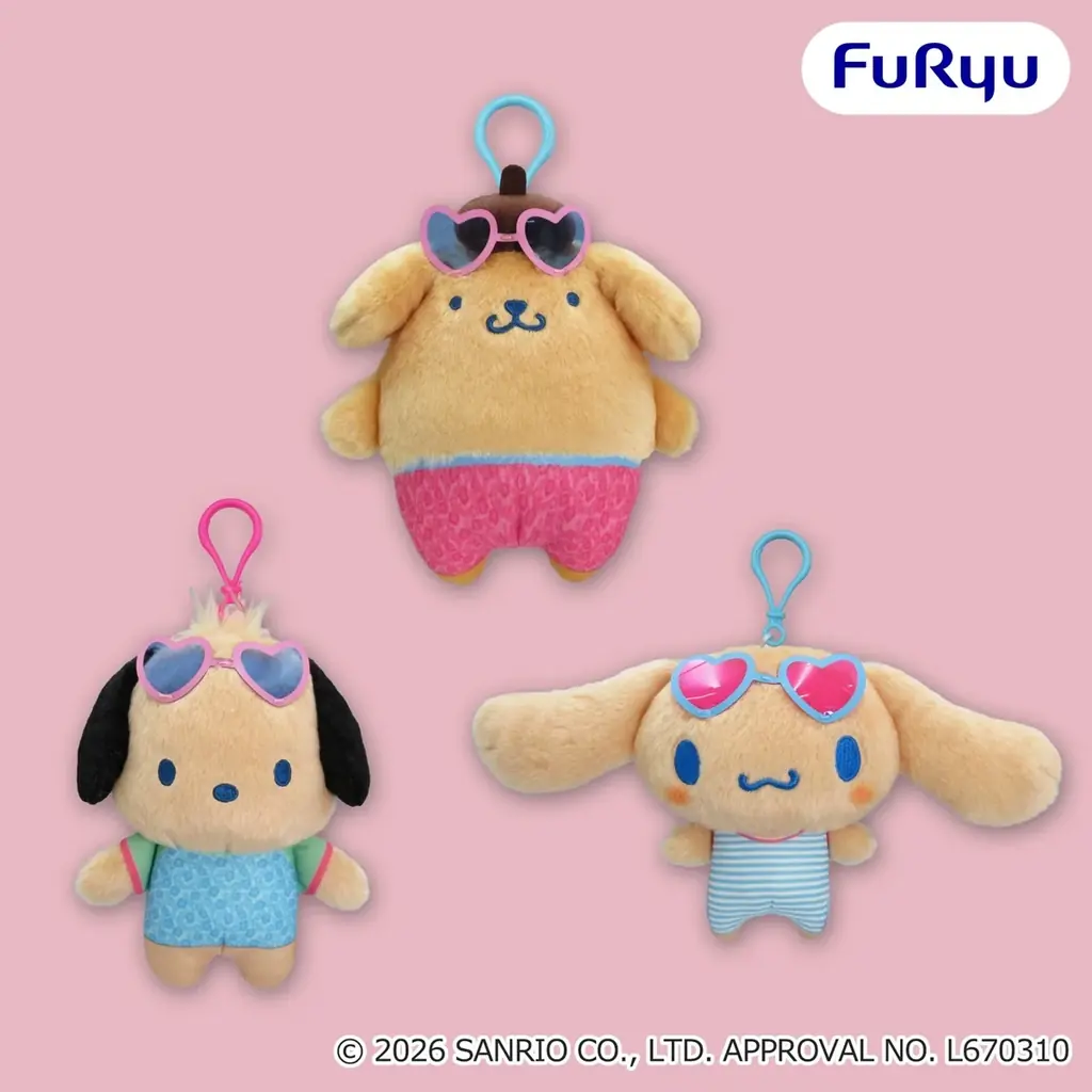 「サンリオキャラクターズ」がこんがり日焼けで“ギャルかわ”全開♡夏仕様ぬいぐるみ＆マスコットが7月上旬よりフリュープライズに登場！ 画像 5