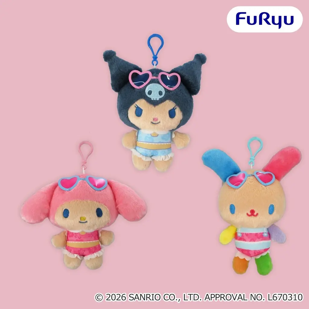 「サンリオキャラクターズ」がこんがり日焼けで“ギャルかわ”全開♡夏仕様ぬいぐるみ＆マスコットが7月上旬よりフリュープライズに登場！ 画像 6