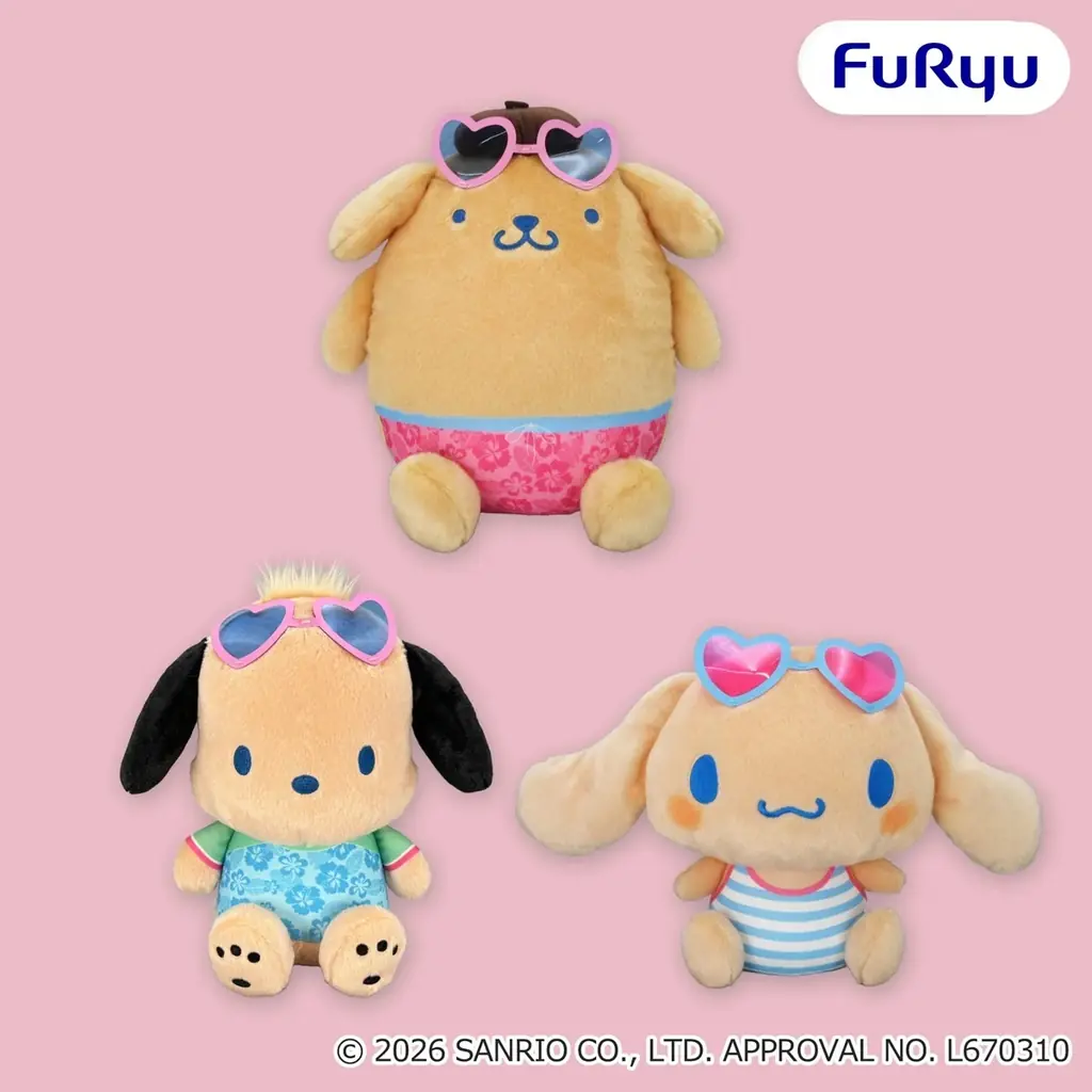 「サンリオキャラクターズ」がこんがり日焼けで“ギャルかわ”全開♡夏仕様ぬいぐるみ＆マスコットが7月上旬よりフリュープライズに登場！ 画像 7