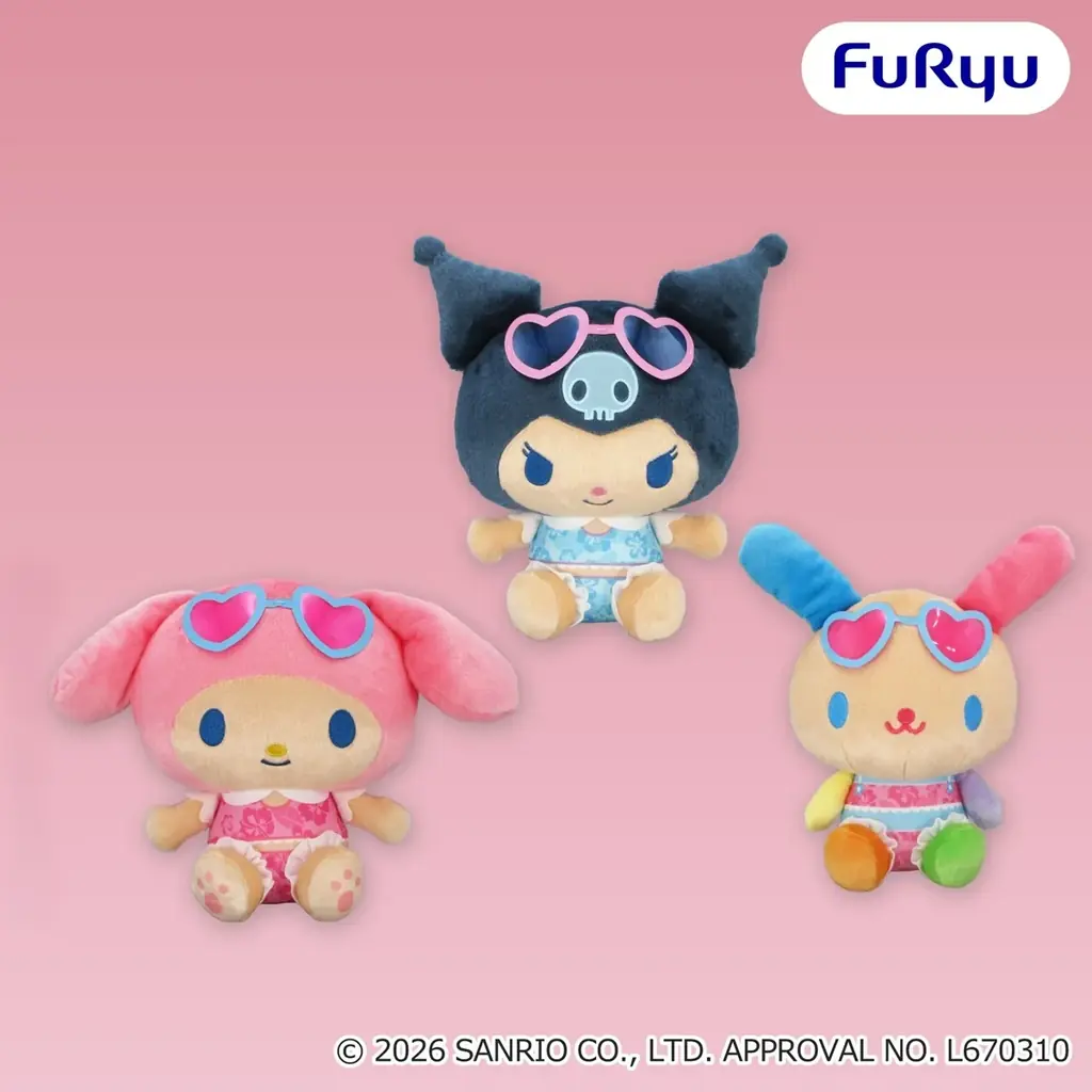 「サンリオキャラクターズ」がこんがり日焼けで“ギャルかわ”全開♡夏仕様ぬいぐるみ＆マスコットが7月上旬よりフリュープライズに登場！ 画像 8