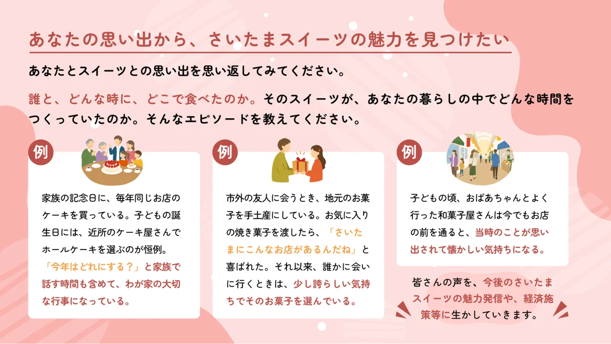 【さいたま市×PoliPoli Gov】さいたまスイーツとの思い出に関する意見募集を開始 画像 4