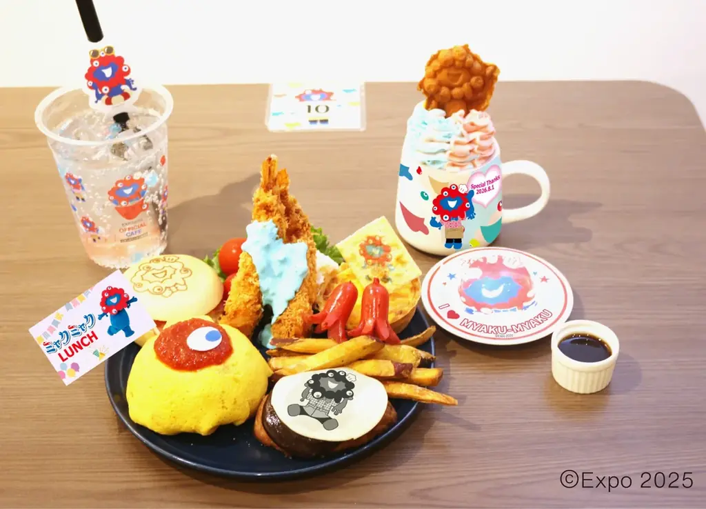 EXPO2025オフィシャルカフェ らぽっぽリンクス梅田店8月1日（土）限定「ミャクミャク グリーティングイベント」を開催！限定メニュー・限定グッズ・フォトイベントで特別なひとときを。 画像 2